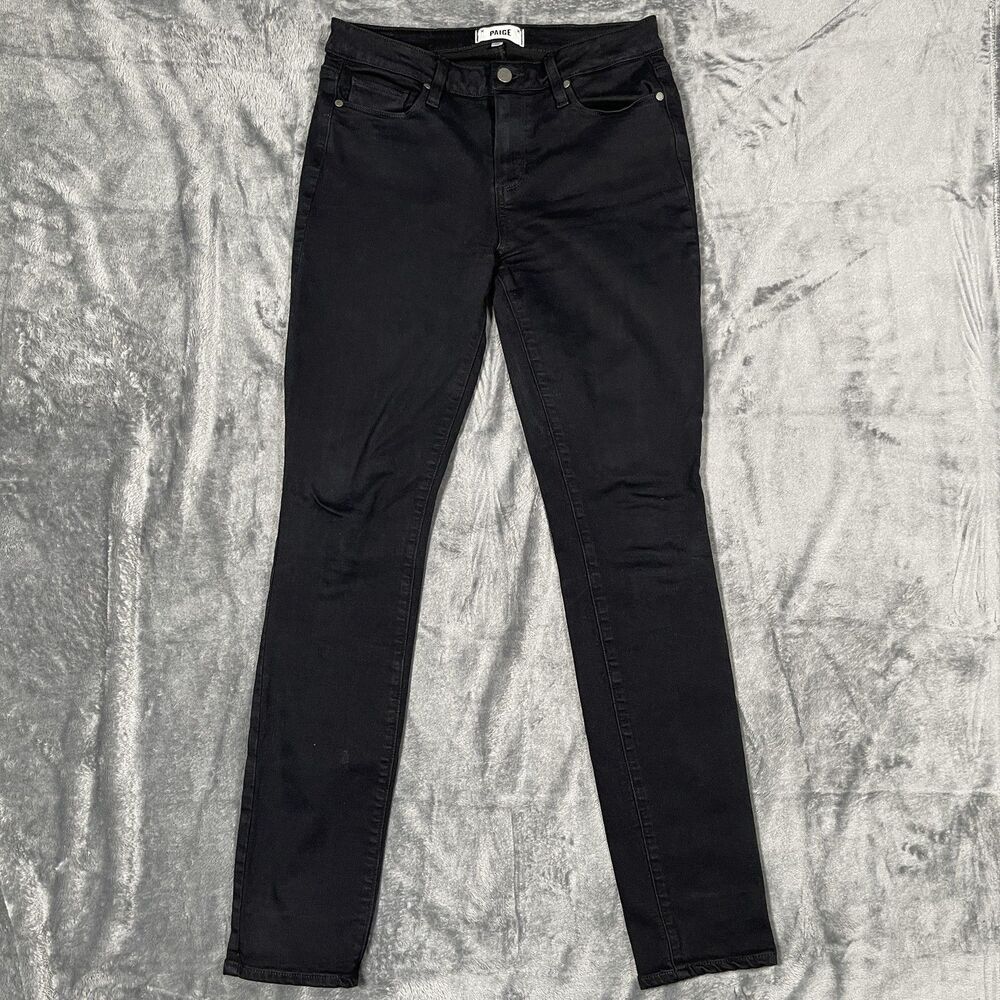 Paige Skyline Skinny Jeans Womens 29 Black Ankle Slim Stretch Pants